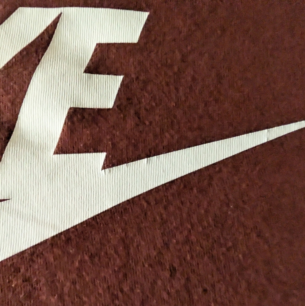 Nike Women's Swoosh Logo Bronze Brown Long Sleeve Tee Cotton Sz XS Athleisure image 6